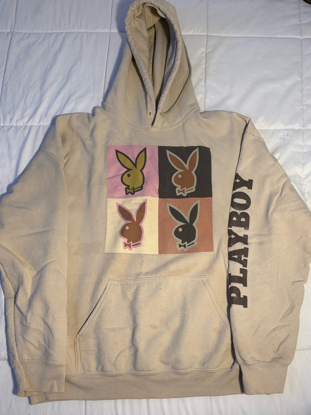 Playboy Beige Hoodie